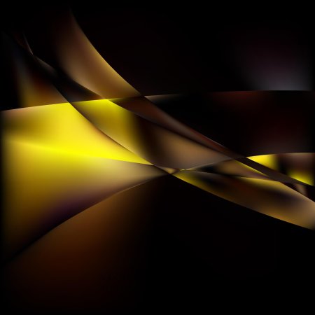 Золотая абстракция на черном