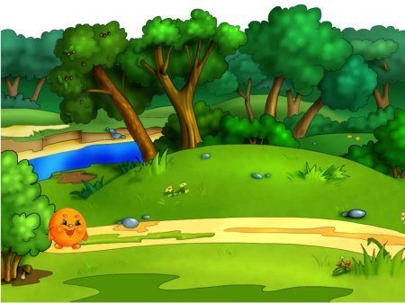 Лесная тропинка из сказки Колобок