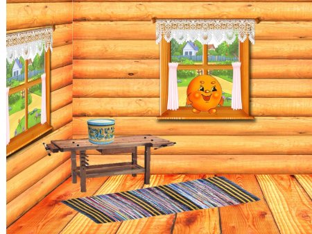 Изба картинка для детей
