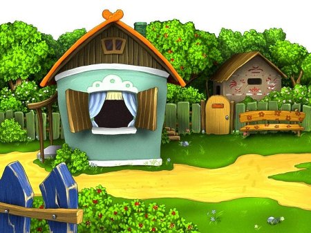 Домик мультяшный