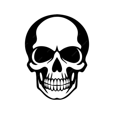 Череп силуэт