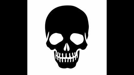 Череп силуэт