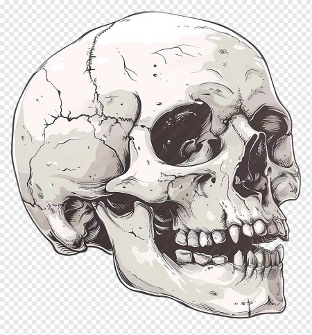 Череп иллюстрация