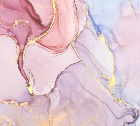 Розовый мрамор с золотом