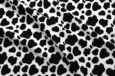 Ткань с коровьим принтом