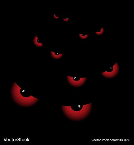 Красные глаза в темноте