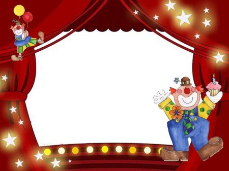 Рамка детская театр