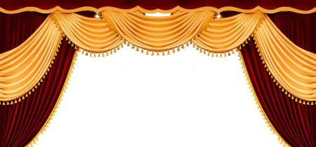 Театральный занавес на прозрачном фоне