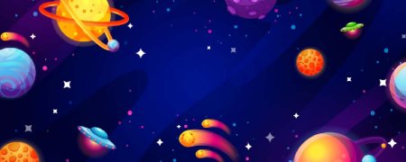 Космос мультяшный фон