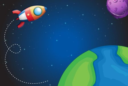 Фон космоса для рисования детям