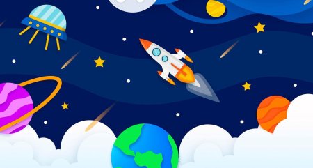 Космический фон рисунок