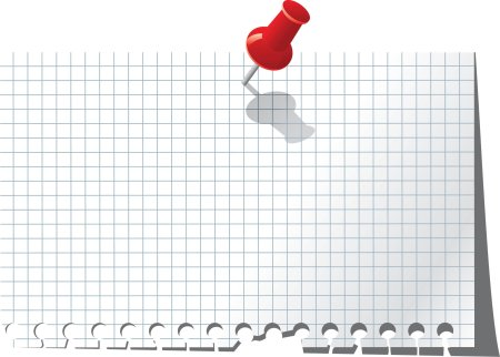 Тетрадный лист в клетку