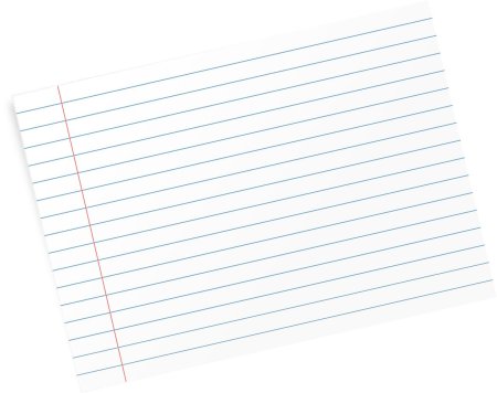 Тетрадный лист в линию