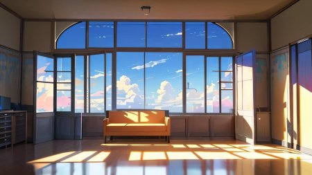 Комната с окнами