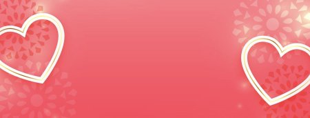 Розовый фон с сердечками