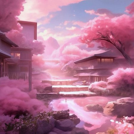 Пейзаж сакуры