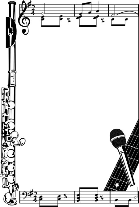 Рамка музыкальные инструменты