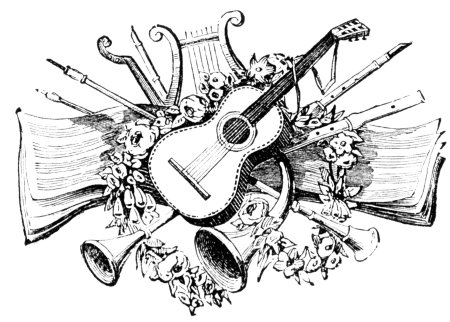 Стилизованные музыкальные инструменты