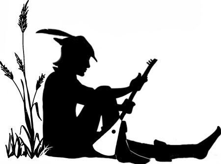 Бард силуэт