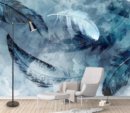 Фотообои на стену перья