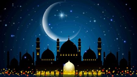 Фон Рамадан голубой