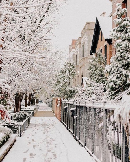 Красивый зимний город