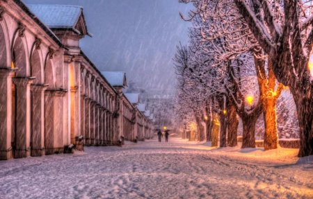 Каунас зима улица