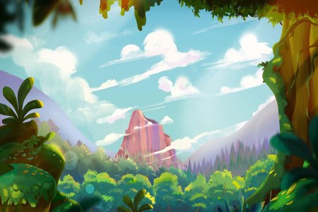 Иллюстрация пейзаж