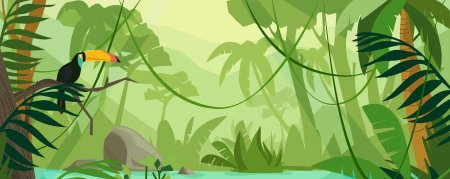 Джунгли фон вектор