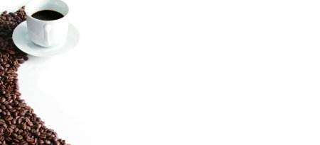 Кофе на белом фоне