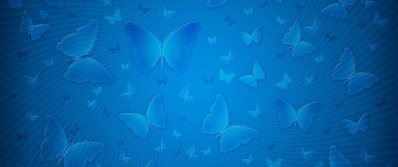 Голубая бабочка