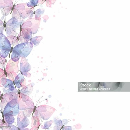 Акварельный фон с цветами
