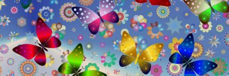 Бабочка яркая