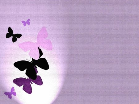 Фиолетовый фон с бабочками