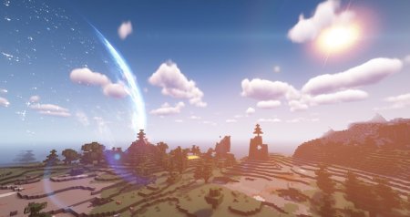 Красивое небо майнкрафт