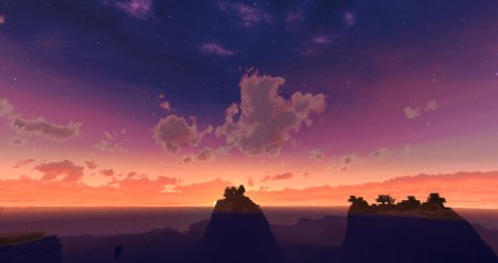 Небо из майнкрафта