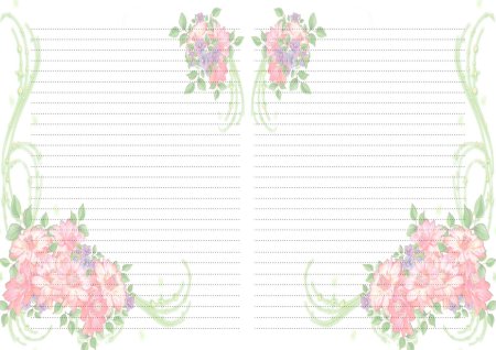 Красивые листы для блокнота