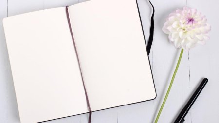Красивый блокнот с ручкой