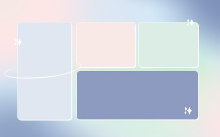 Фон рабочего стола с разделением на зоны