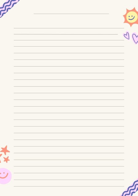 Для письма шаблон