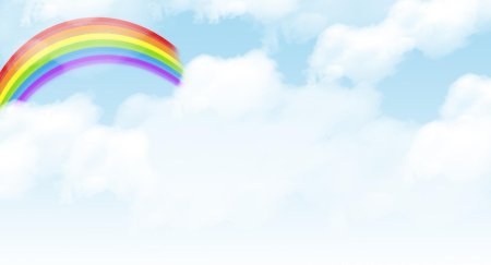 Фон с радугой