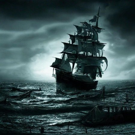 Чёрная жемчужина корабль арт