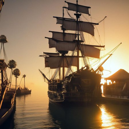 Акат парусный корабль