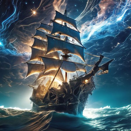 Корабль плывет