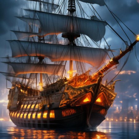 Корабли с парусами