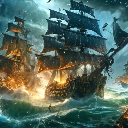 Корабли пиратов карибского моря