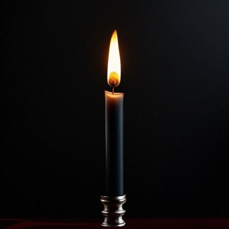Свечка на черном фоне