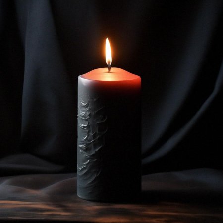 Свеча черная
