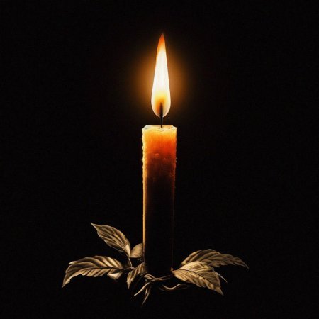 Свеча на черном фоне