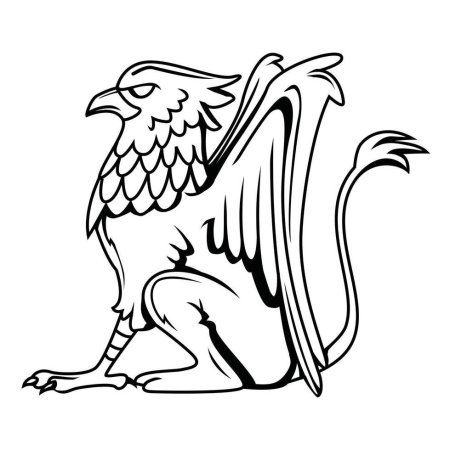 Щитодержатель Грифон геральдический